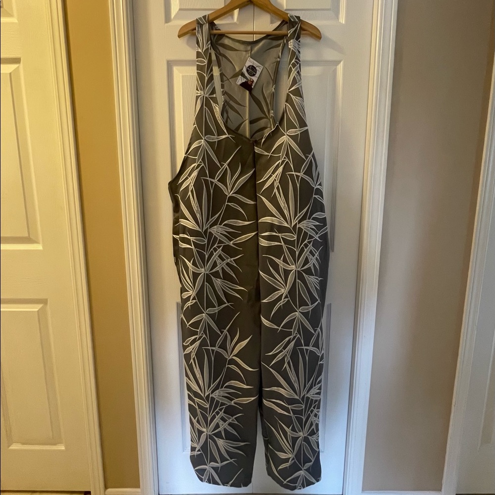 Green bean Reloved Upcycled Romper NWT